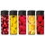 High Fire Refillable Piezo Lighters (1 display 50 lighters) Fruits Graphics